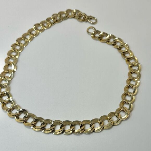 Gold tone link necklace - Picture 4 of 8